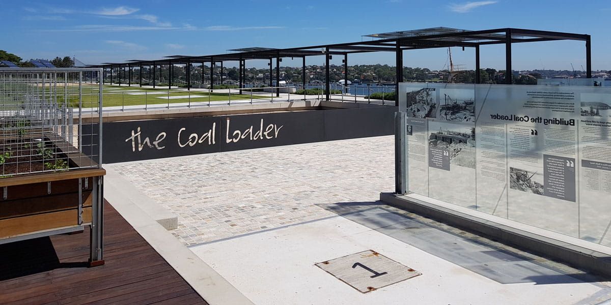 Entrance to The Coal Loader canopy incorporating Crystalline Silicon Photovoltaic Technology Glass by Onyx Solar