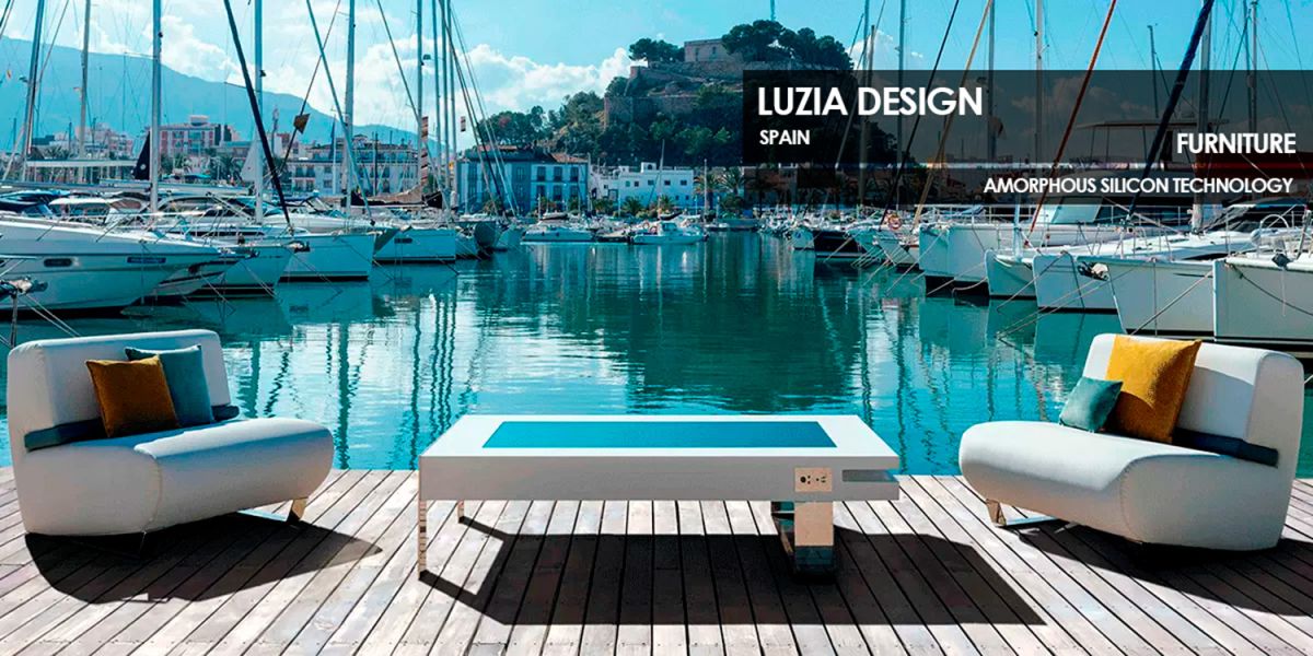 Luzia Design Photovoltaic Amorphous Furniture by Onyx Solar