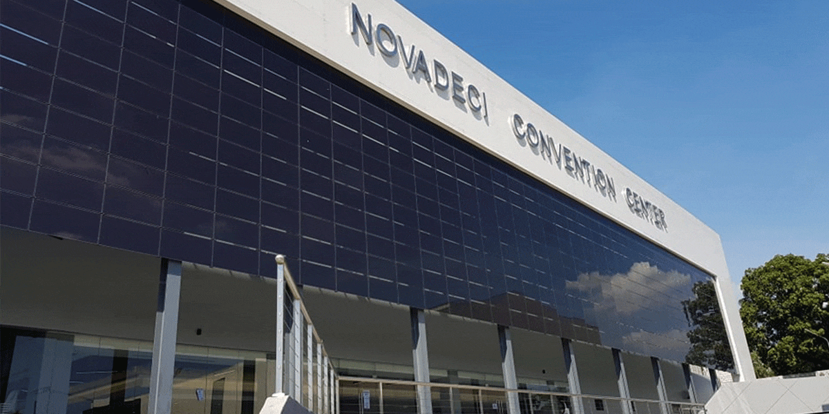 photovoltaic curtain wall novadeci convention center 3