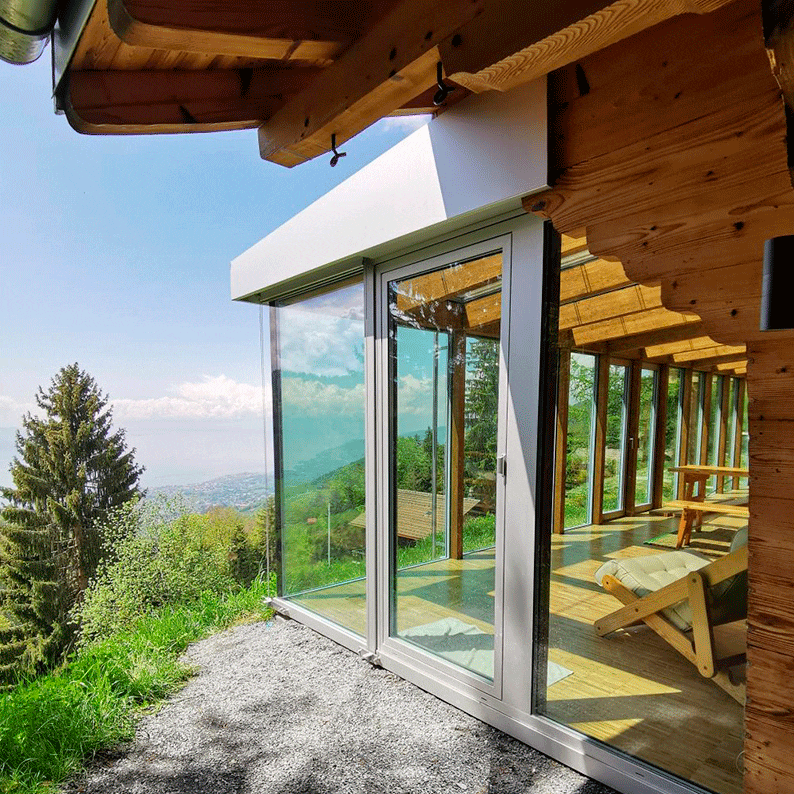 PHOTOVOLTAIC CANOPY - PRIVATE RESIDENCE IN THE ALPS