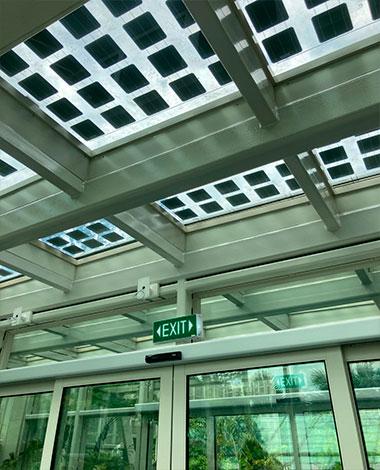 Kukullaga station photovoltaic skylight onyx solar