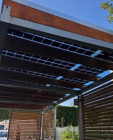 private residence photovoltaic canopy onyx solar