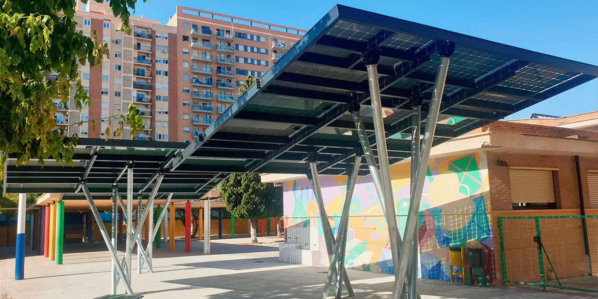 photovoltaic canopy santiago grisola public school 4