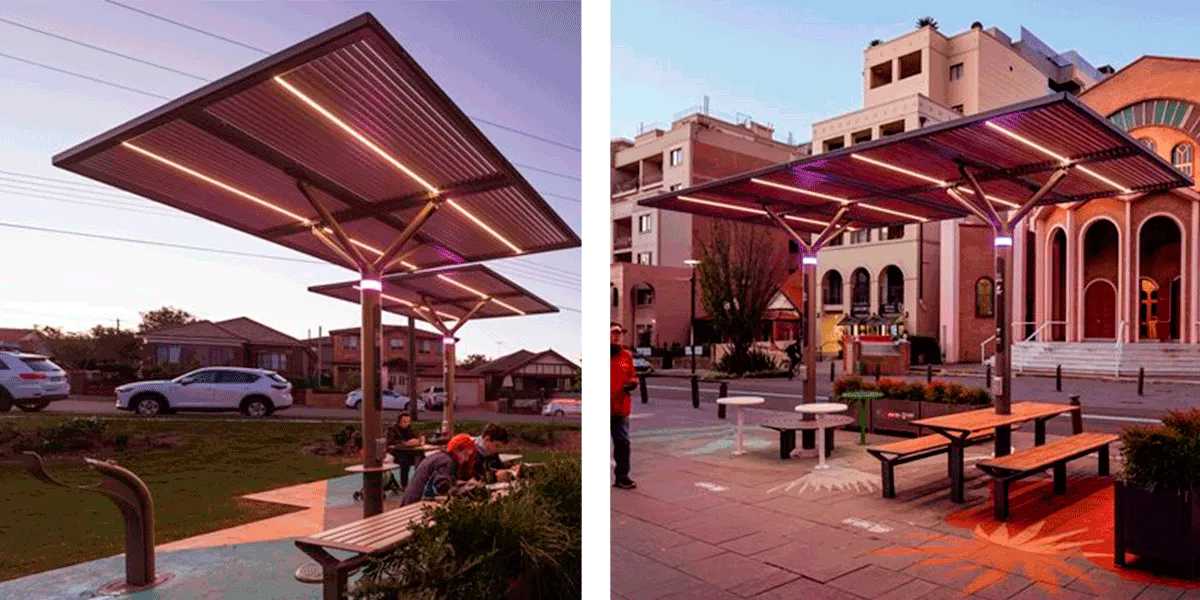 Photovoltaic street furniture Sidney Onyx Solar 4