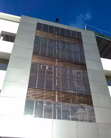 sierra e-facility photovoltaic curtain wall onyx solar