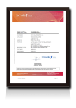 Tecnalia Test Report of Interlayers Onyx Solar