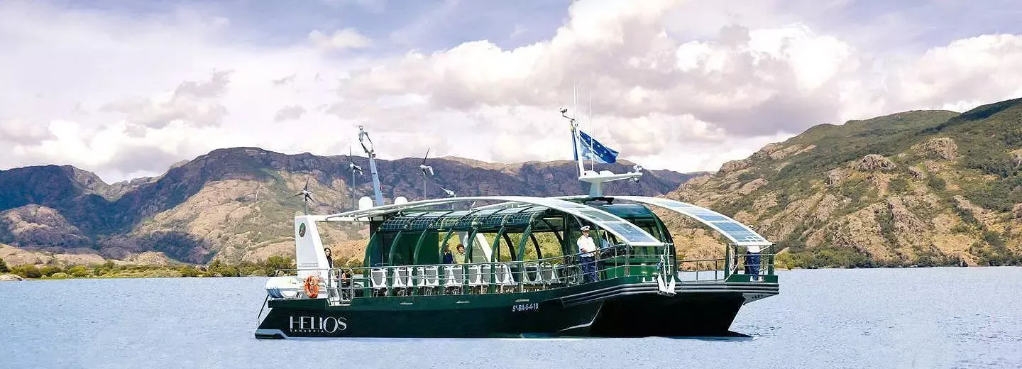 Overview of Boat on the Lake of Sanabria canopy incorporating Crystalline Silicon Photovoltaic Tehcnology Glass by Onyx Solar