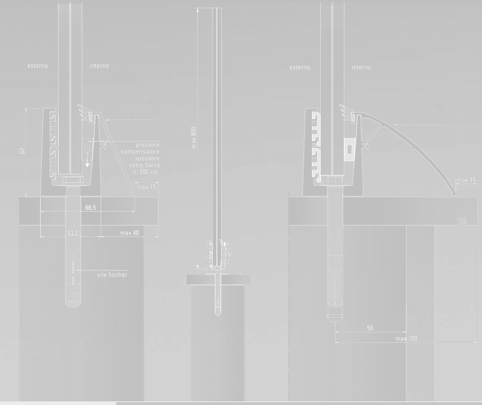 Technical constructive details of Faraone Ninfa 50