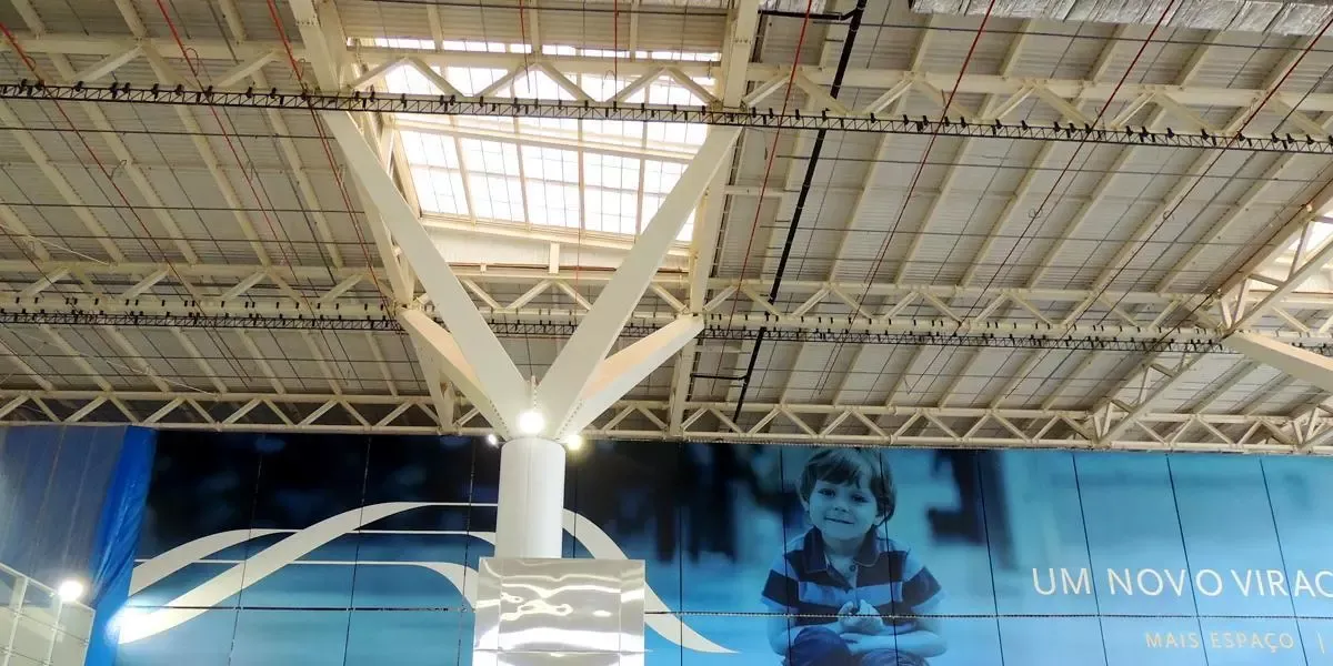 Interior View of Viracopos Airport skylight incorporating Amorphous Silicon Photovoltaic Technology Glass by Onyx Solar