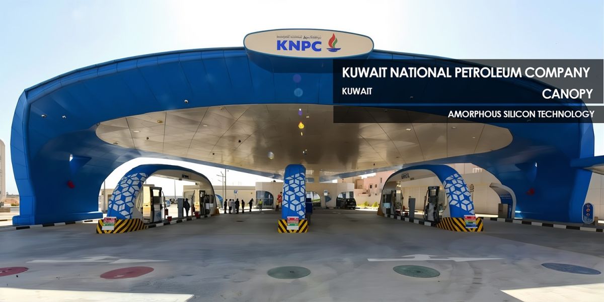 Kuwait National Petroleum Company Amorphous Canopy by Onyx Solar