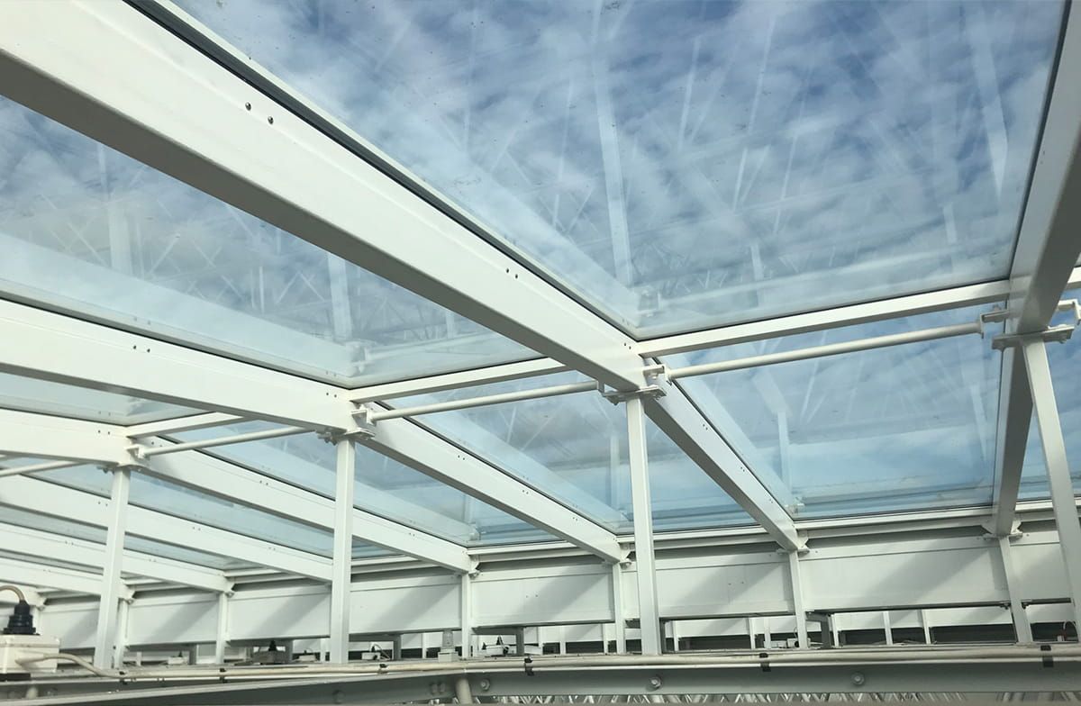 Wythall Phoenix House Skylight featuring Amorphous Silicon Photovoltaic Technology glass by Onyx Solar