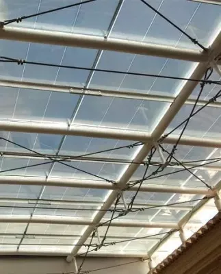 Inside View of Alzira Town Hall skylight incorporating Amorphous Silicon Photovoltaic Technology Glass by Onyx Solar