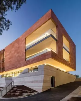 Overview of Scotch College canopy incorporating Amorphous Silicon Photovoltaic Technology Glass by Onyx Solar