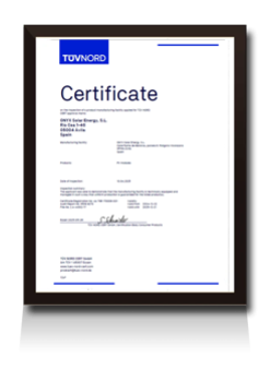 Factory Inspection Tuv Nord Certificate