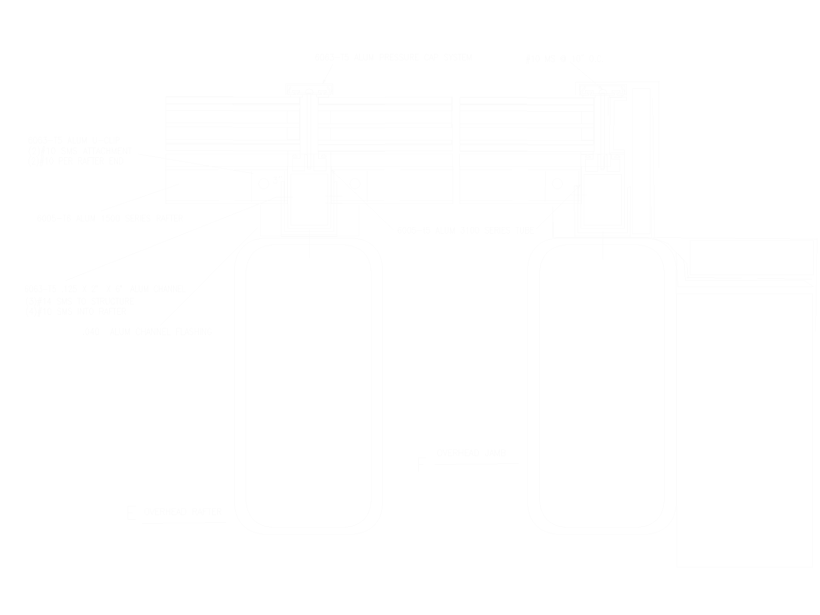 Technical Consructive Details of typical Skylight Onyx Solar