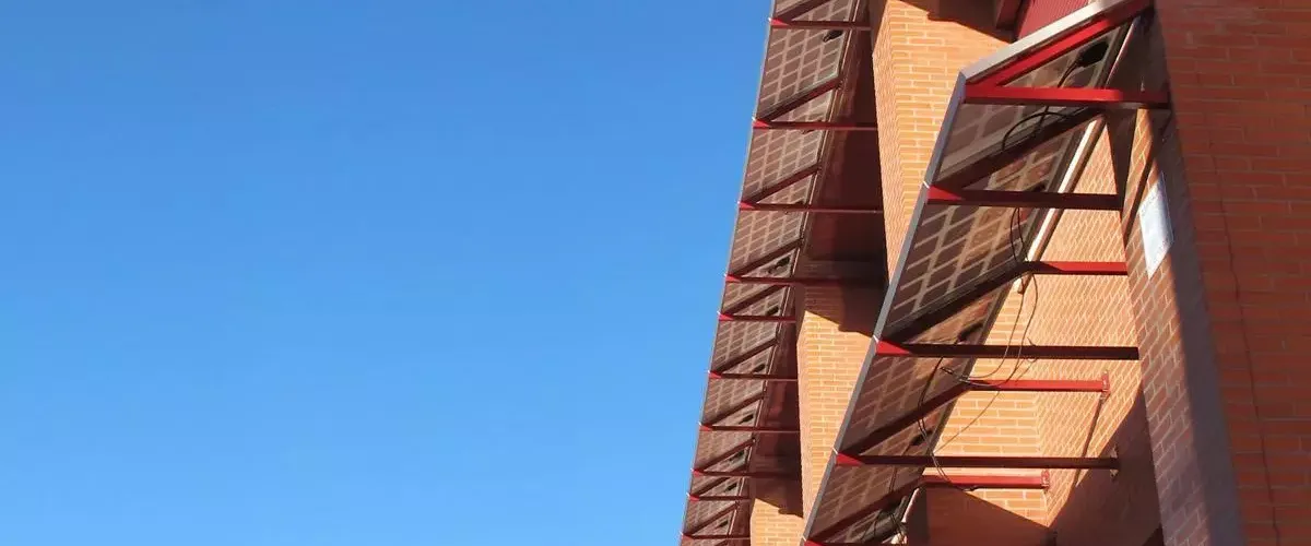 View of Valladolid Classroom Building Crystalline Canopy by Onyx Solar