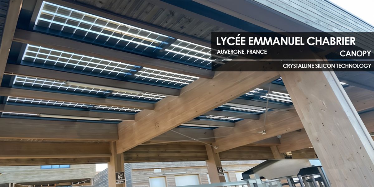 Lycee Emmanuel Chabrier Crystallyne Canopy by Onyx Solar