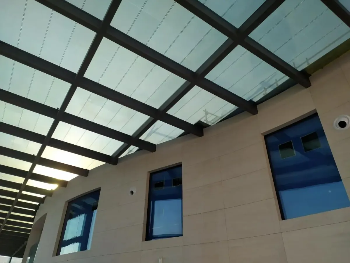 Scientechnic Dubai Skylight featuring amorphous silicon technology photovoltaic glass by Onyx Solar