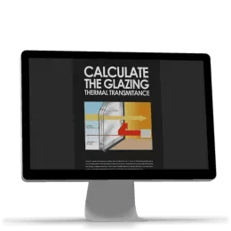 Computer monitor displaying the U-value estimation tool