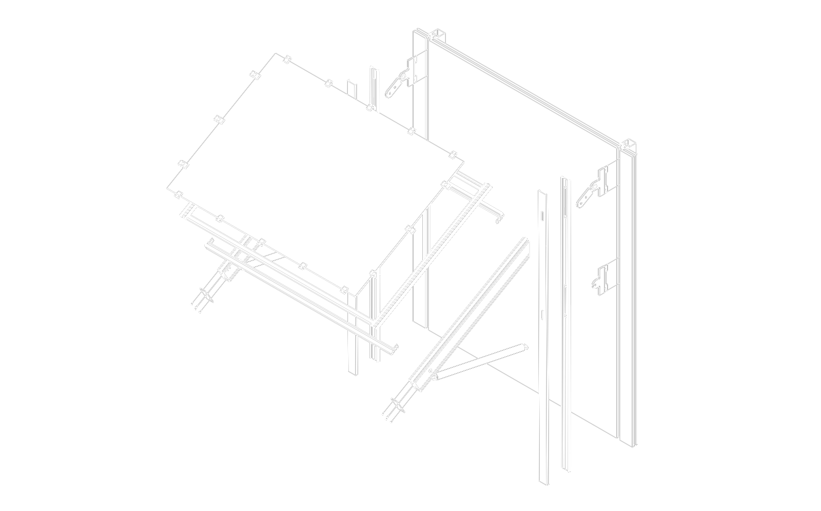 Technical constructive details of Reynaers BS 30 Solar connections CW 60 solar