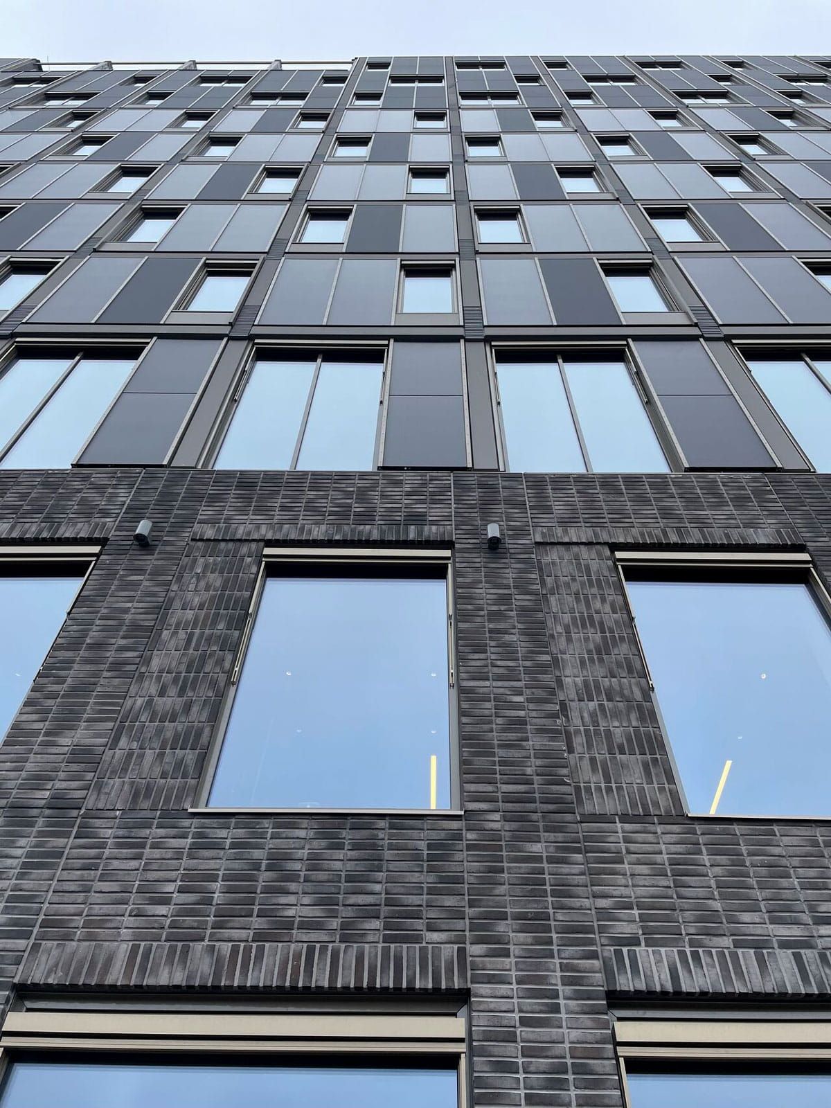 Exterior view of Ancona Court skylight incorporating Crystalline Silicon Photovoltaic Technology Glass by Onyx Solar