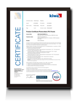 IEC Bifacial PV module certificate