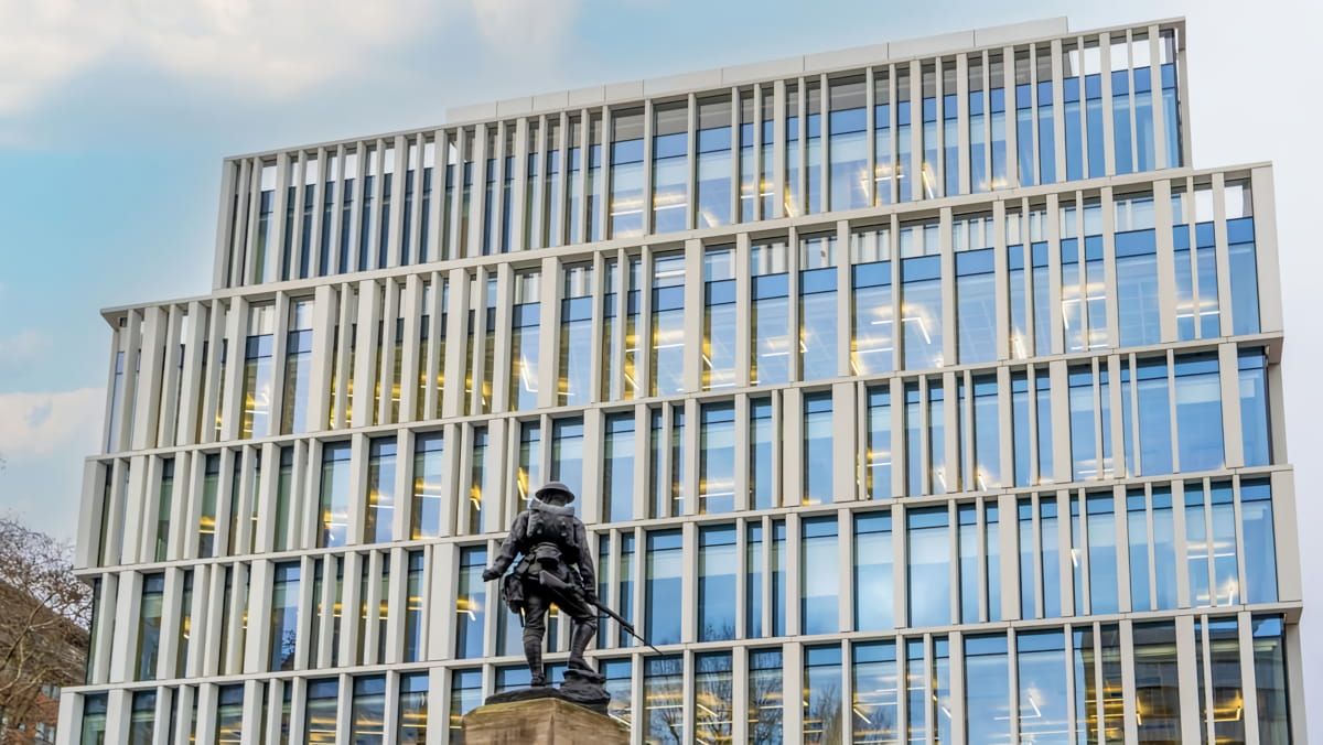 Overview of Chancery Lane skylight incorporating Amorphous Silicon Photovoltaic Technology Glass by Onyx Solar 